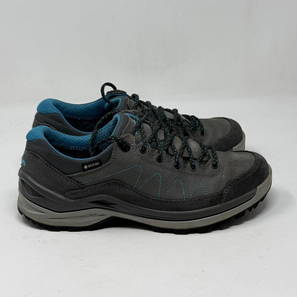 Lowa Toro Pro Low GoreTex Hiking Shoes Womens 10 Gray Leather Athletic Sneakers